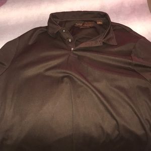 Perry Ellis Travel Luxe Polo Dark Brown